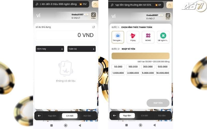 Nạp tiền AB77 thành công đơn giản chỉ trong 5 phút